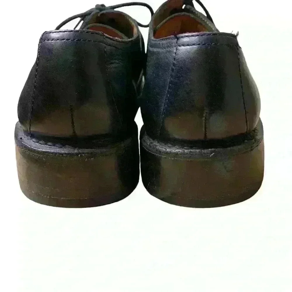 Cole Haan Mens Black Leather Shoe Size 11.5 Lace Up Oxford.